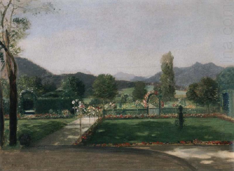 Friedrich August von Kaulabch Garden in Ohlstadt china oil painting image